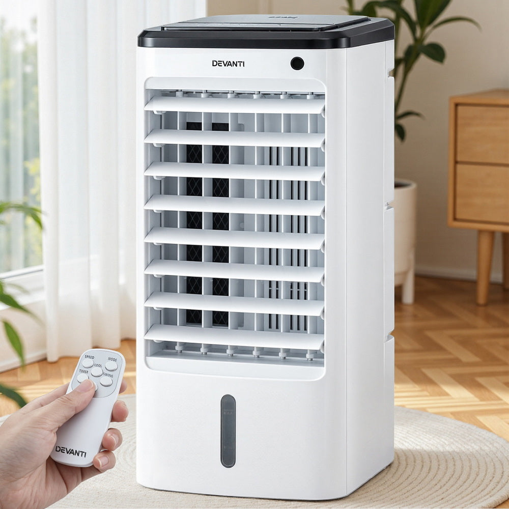 Devanti Evaporative Air Cooler Conditioner w/ Remote 4L Awezingly