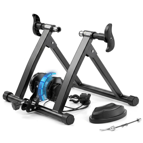 Everfit Bike Trainer Stand Indoor Riding Bicycle 6 Level Cycling Home Gym Black Awezingly