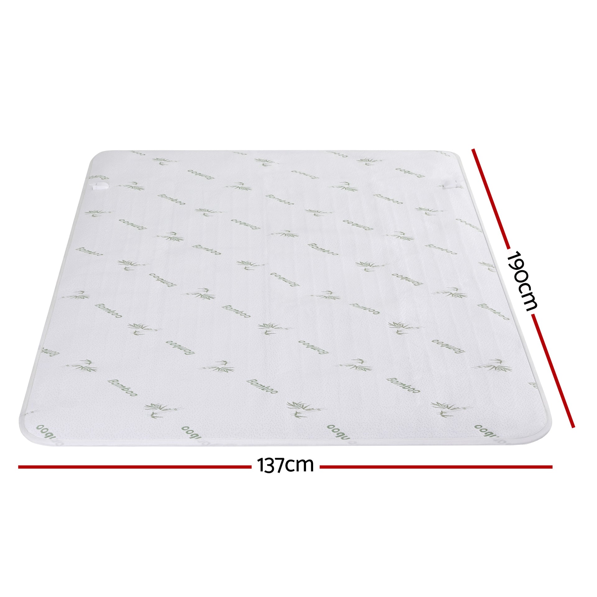 Giselle Electric Blanket Bamboo Fabric Double Fitted Heated Pad Underlay Washable Winter Awezingly