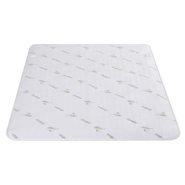Giselle Electric Blanket Bamboo Fabric Queen Fitted Heated Pad Underlay Washable Winter Awezingly