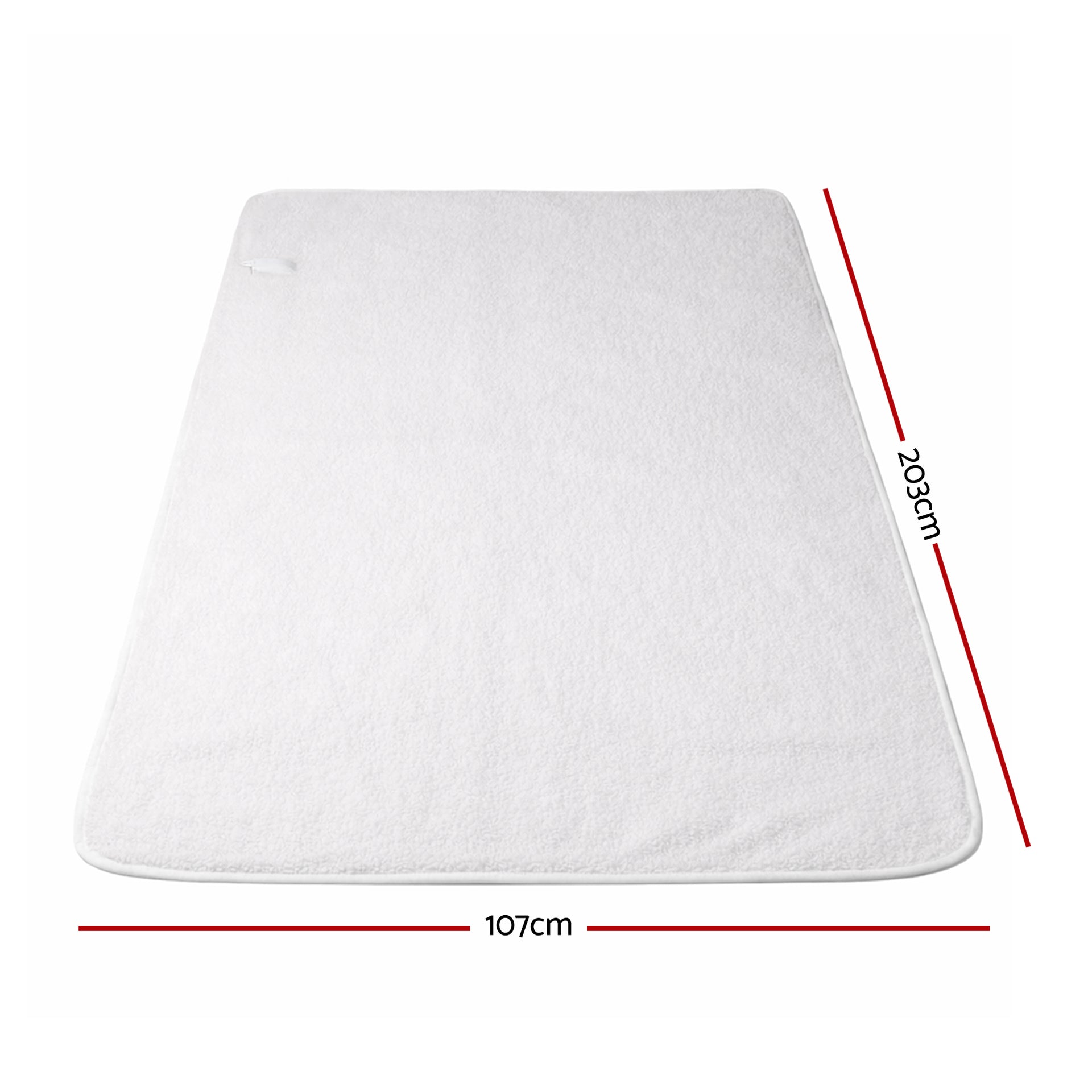 Giselle Electric Blanket LED Remote Sherpa Fleece Underlay Fully Fitted Machine Washable King Single Awezingly