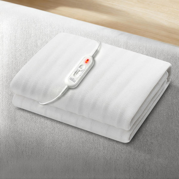 Giselle Electric Blanket King Single Heated Fully Fitted Washable Pad Winter Warm Awezingly