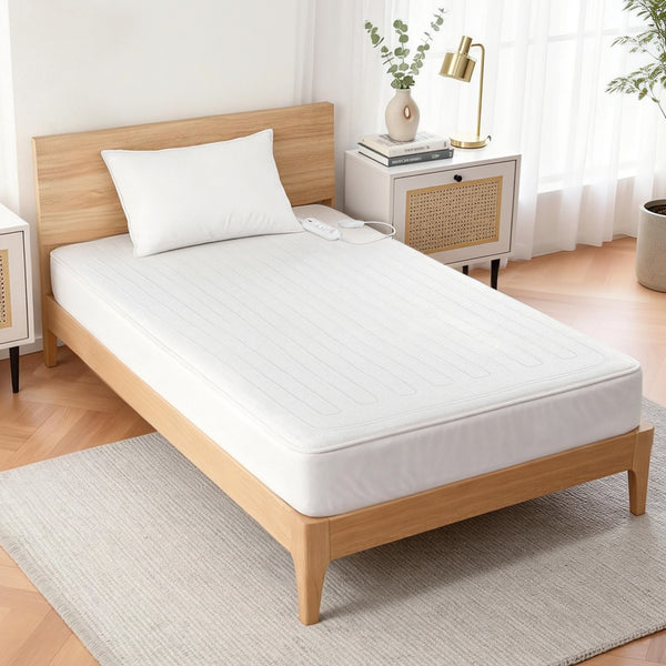 Giselle Electric Blanket King Single Heated Fully Fitted Washable Pad Winter Warm Awezingly