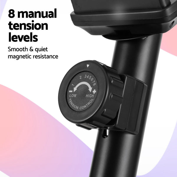 Everfit Under Desk Exercise Bike Magnetic Resistance Cardio workouts 120kg Capacity Awezingly