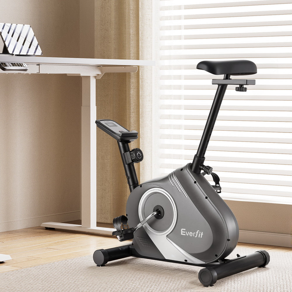 Everfit Under Desk Exercise Bike Magnetic Resistance Cardio workouts 120kg Capacity Awezingly