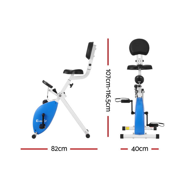 Everfit Under Desk Exercise Bike Magnetic Resistance X-bike Workouts 100kg Capacity Awezingly