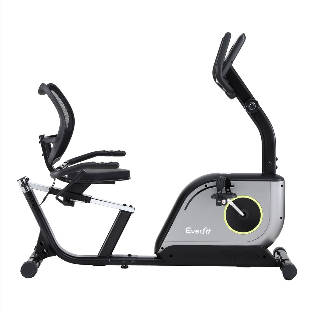 Everfit Recumbent Exercise Bike Magnetic Cycling Mesh Chair 120kg Loading Everfit