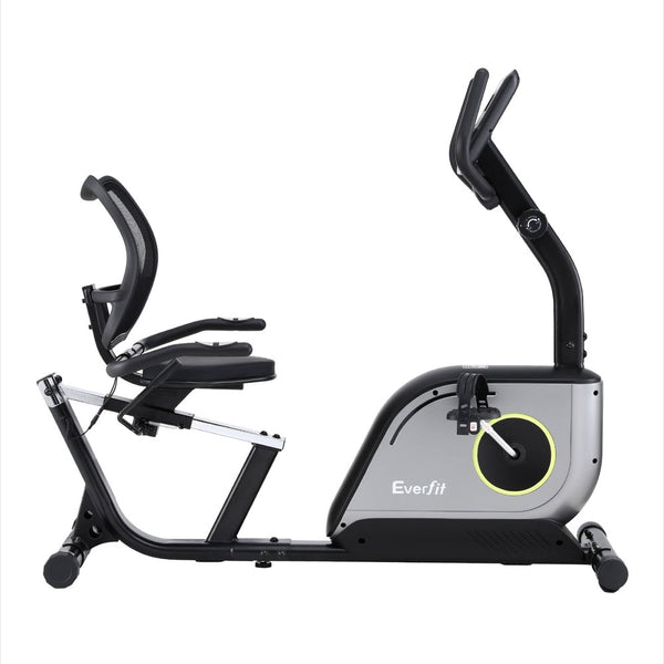 Everfit Recumbent Exercise Bike Magnetic Cycling Mesh Chair 120kg Loading Everfit