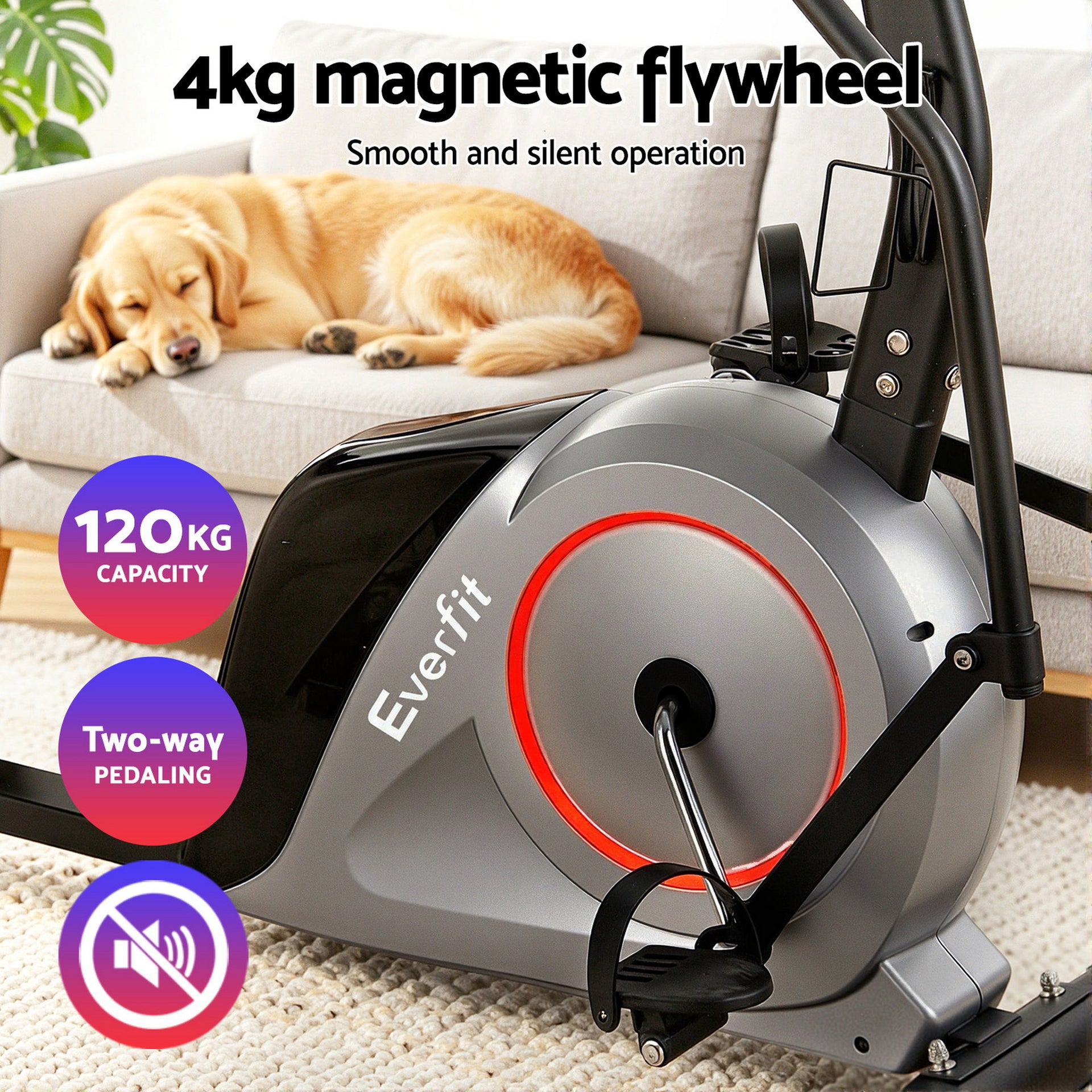 Everfit Exercise Bike Recumbent Cycling Magnetic Bluetooth App Connect Home Gym Awezingly