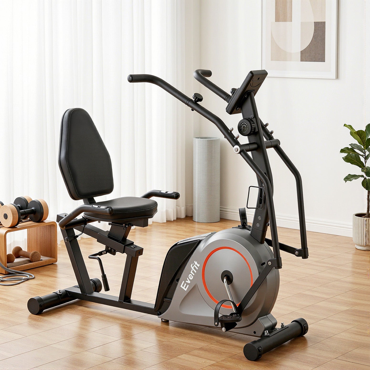 Everfit Exercise Bike Recumbent Cycling Magnetic Bluetooth App Connect Home Gym Awezingly