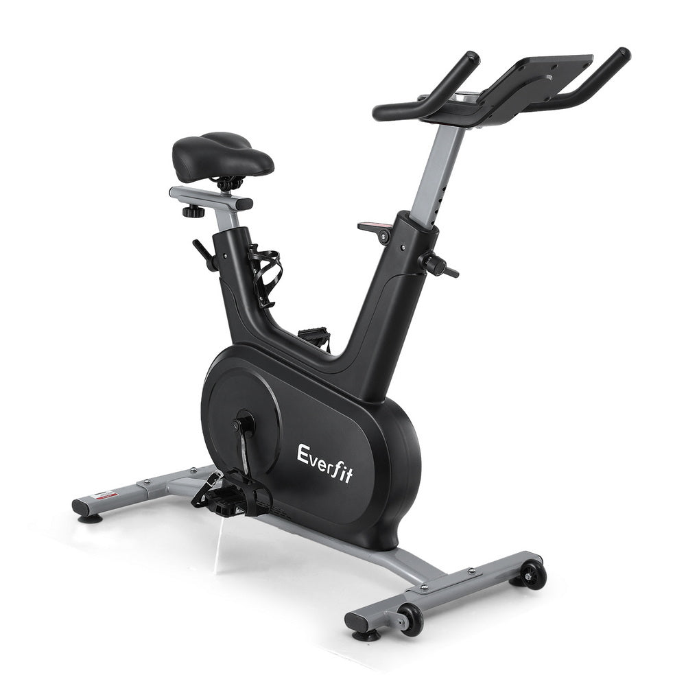 Everfit Exercise Bike Spin Bike Electromagnetic Smart Home Fitness 24-Level Resistance 120kg Bluetooth Everfit
