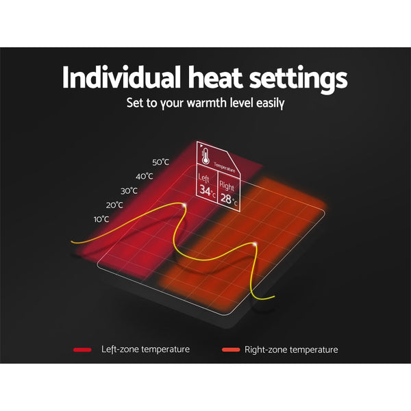 Giselle Bedding King Size Electric Blanket Polyester Awezingly