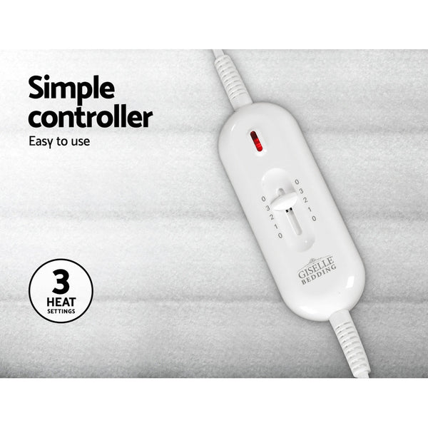 Giselle Bedding King Size Electric Blanket Polyester Awezingly