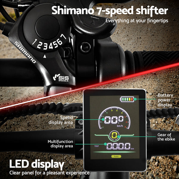 Everfit 27.5 Inch Electric Bike Mountain Bicycle eBike Battery 21 Speed Everfit