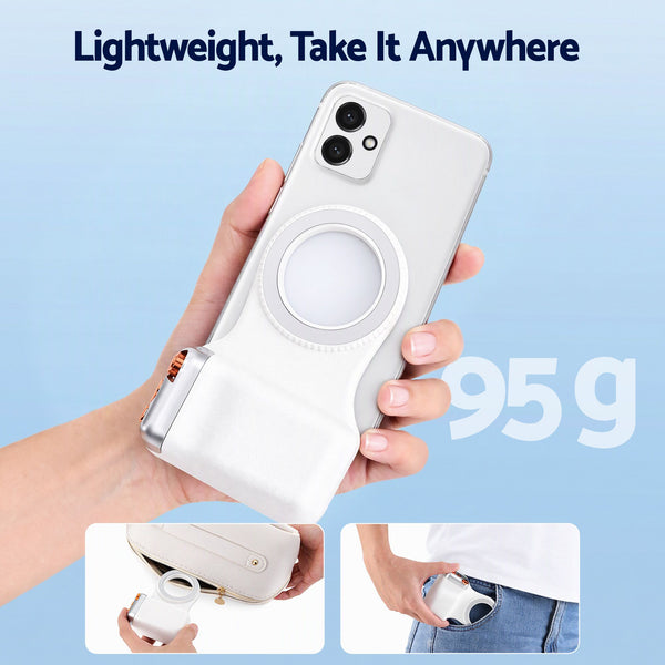 Devanti Magnetic Phone Camera Grip Ergonomic Hanlder Detachable Bluetooth Remote Awezingly
