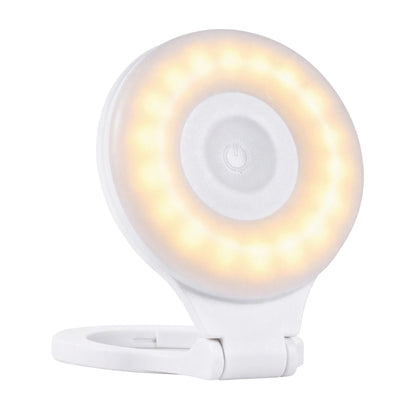 Devanti Magnetic Selfie Light Foldable LED Ring Fill Phone Light CRI95 White