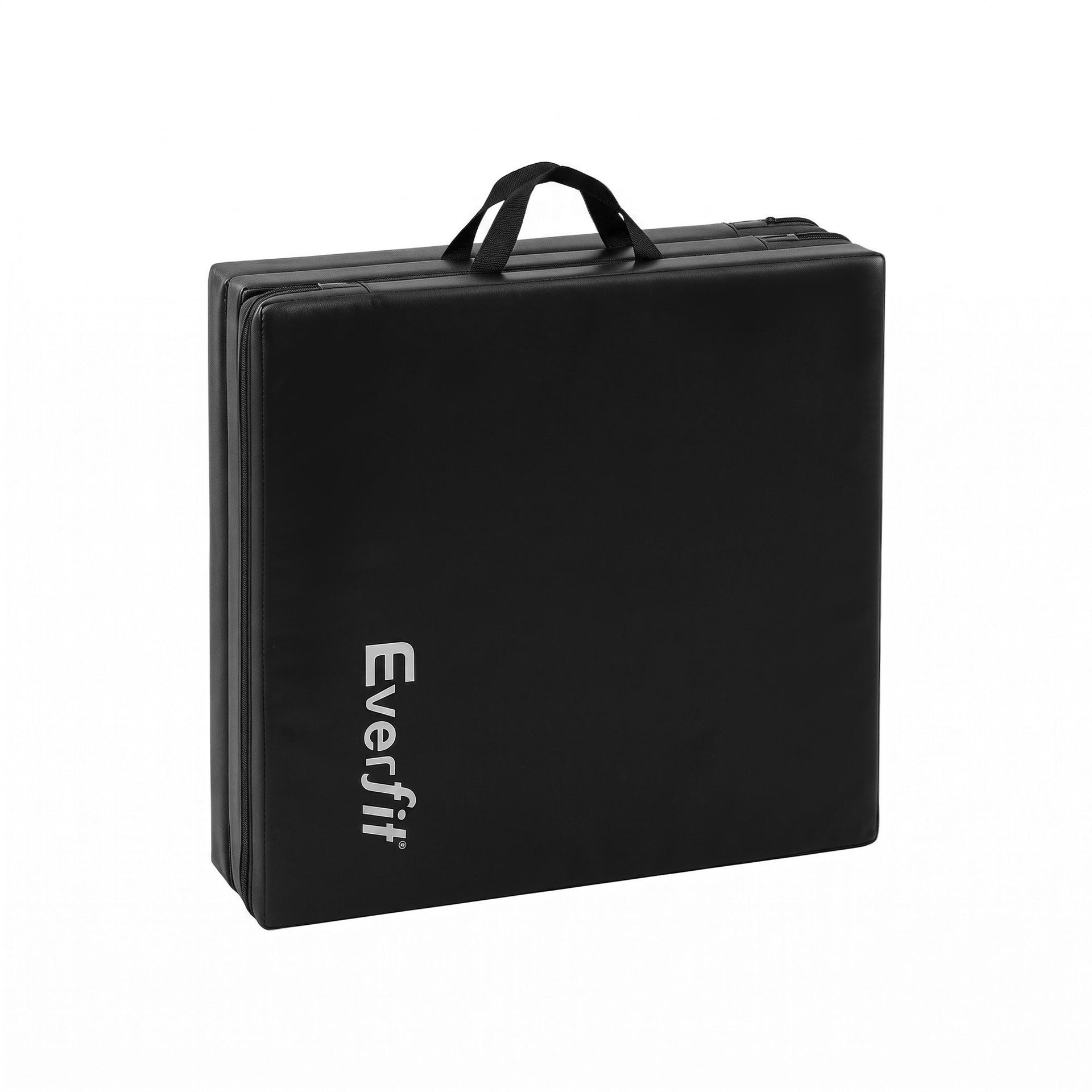 Everfit Gymnastics Mats Folding Exercise Floor Mat Portable 3 Fold Tumbling Mat Black Everfit