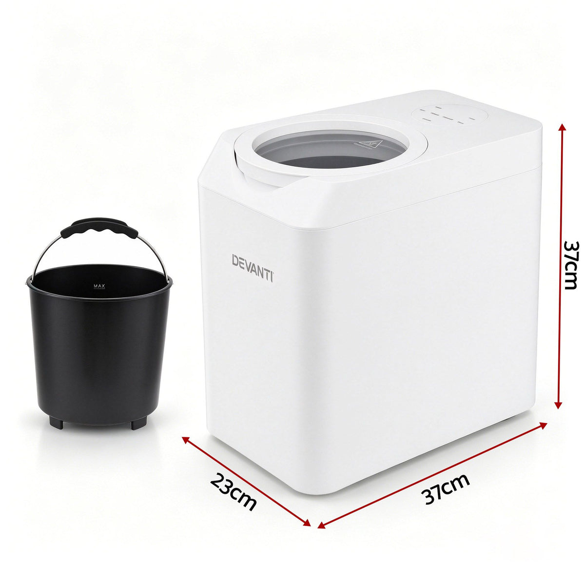 Devanti 4.5L Electric Composter Smart Compost Bin Kitchen Food Waste Recycler Awezingly