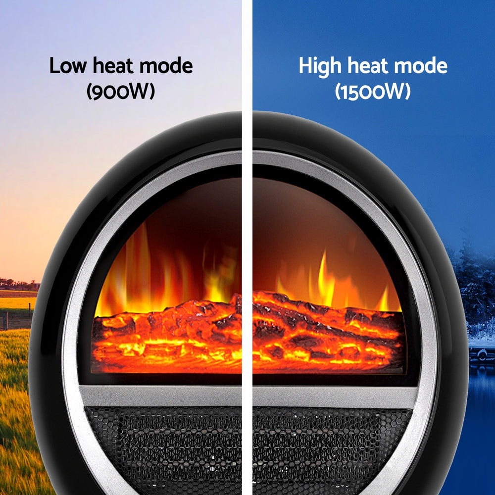 Devanti Electric Fireplace Fire Heaters 1500W Devanti
