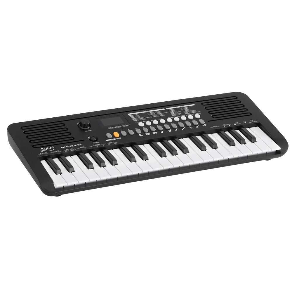 Alpha 37-Key Digital Piano Keyboard Electric Black Alpha