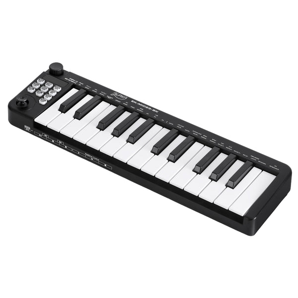 Alpha 25-Key MIDI Keyboard Controller Portable USB Laptop Black Alpha