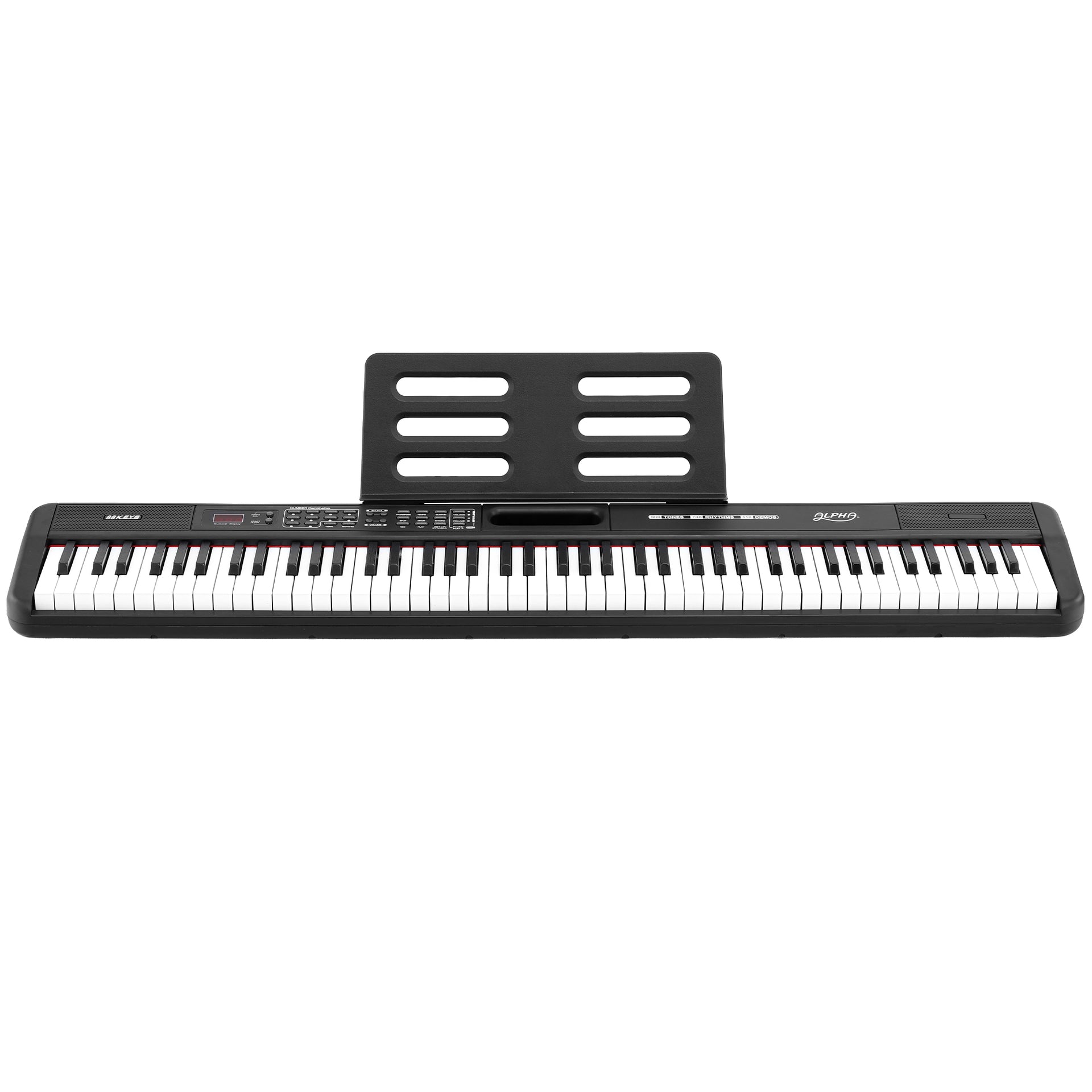 Alpha Piano Keyboard 88 Keys Electric Electronic Keyboard Piano Gift Black Awezingly