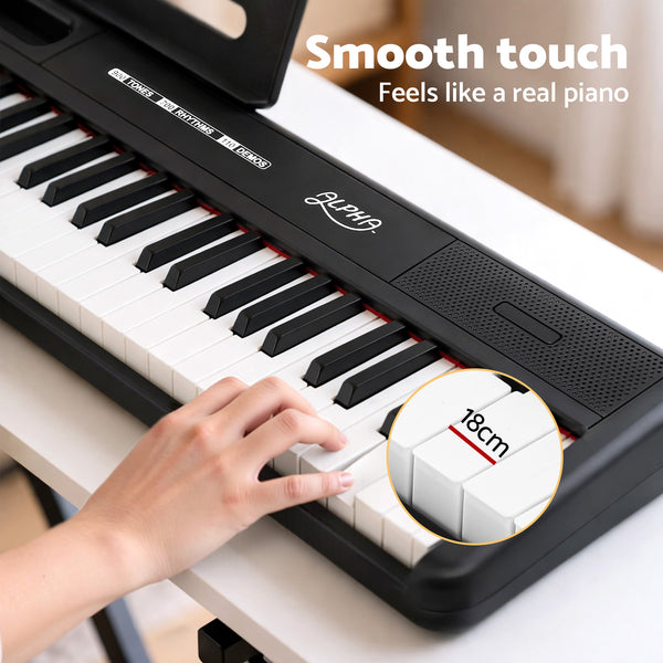 Alpha Piano Keyboard 88 Keys Electric Electronic Keyboard Piano Gift Black Awezingly