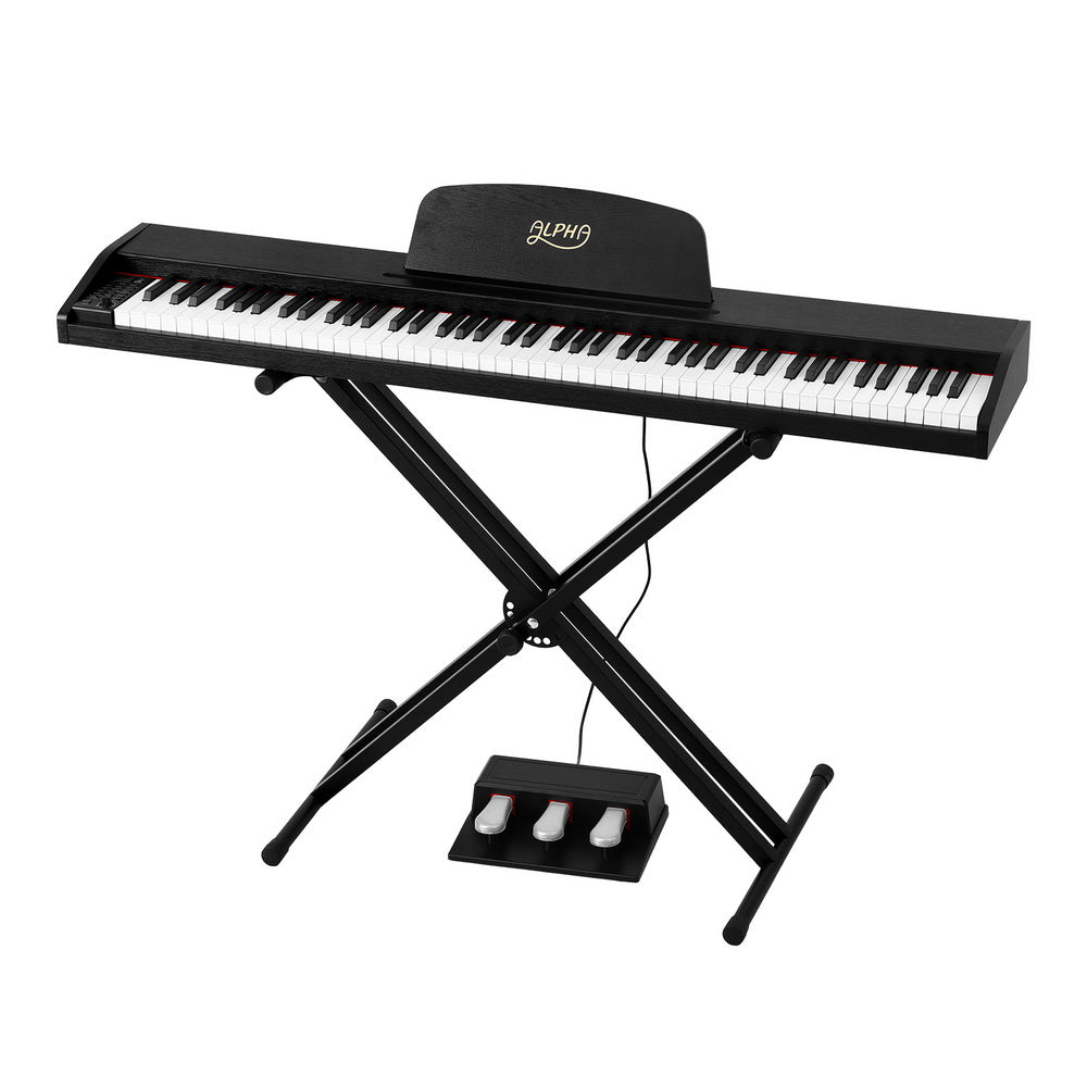 Alpha 88 Keys Digital Piano Keyboard Electronic w/ Stand Alpha
