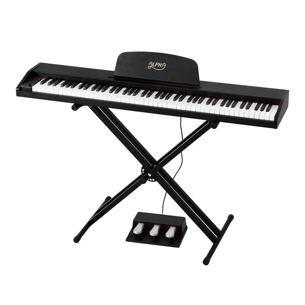 Alpha 88 Keys Digital Piano Keyboard Electronic w/ Stand Alpha