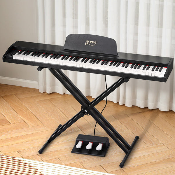 Alpha 88 Keys Digital Piano Keyboard Electronic w/ Stand Alpha