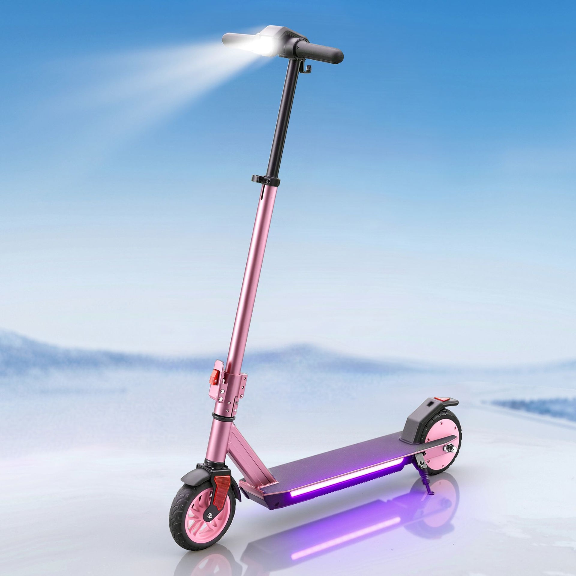 Electric Scooter 180W 18KM/H Adjustable Portable Foldable Height Riding Commuter Teens Adults Everfit
