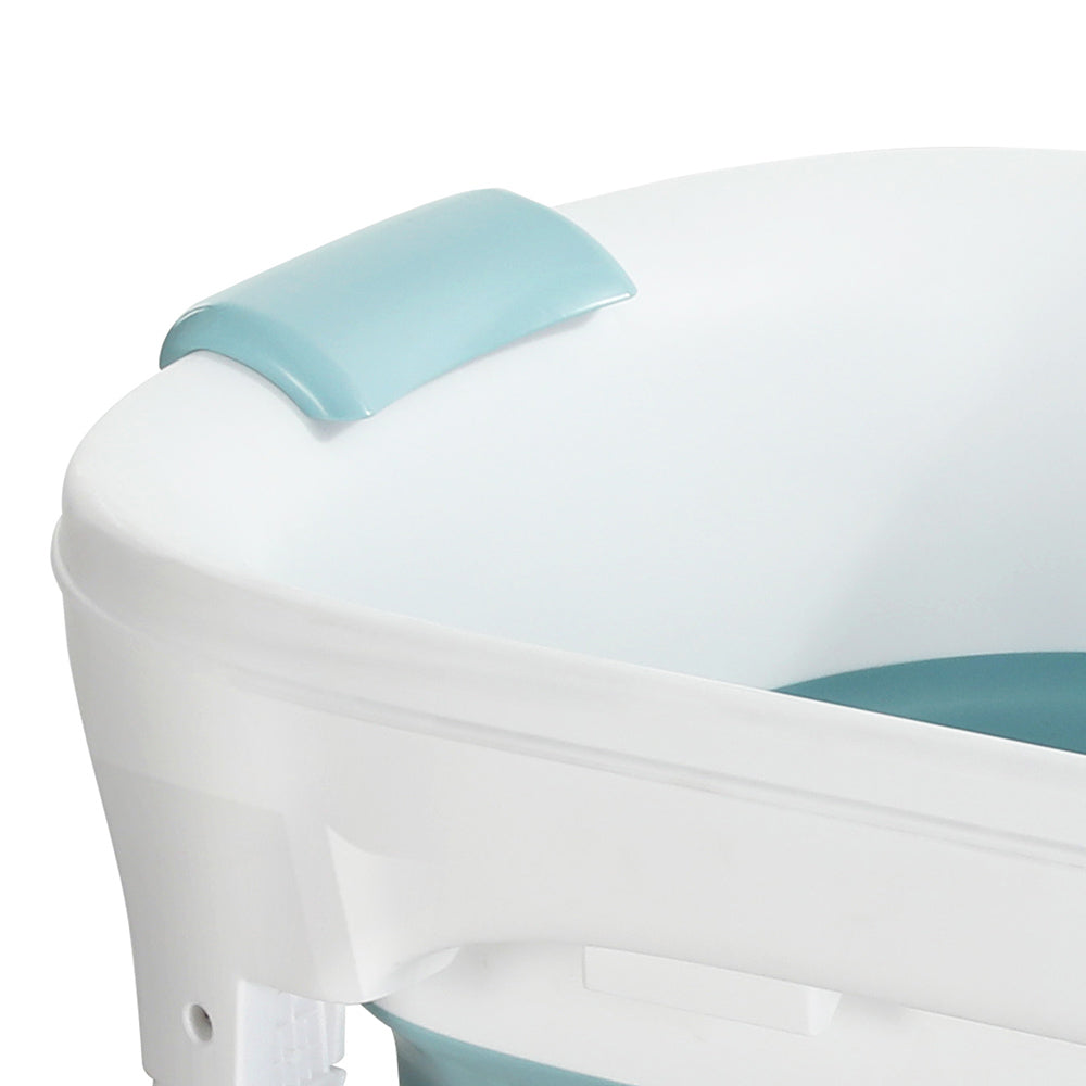 Weisshorn Foldable Bathtub Portable Folding Water Spa with Cover Plate 136x62cm Weisshorn
