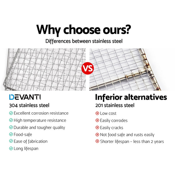 DEVANTi 6 Trays Commercial Food Dehydrator Stainless Steel Fruit Dryer Devanti