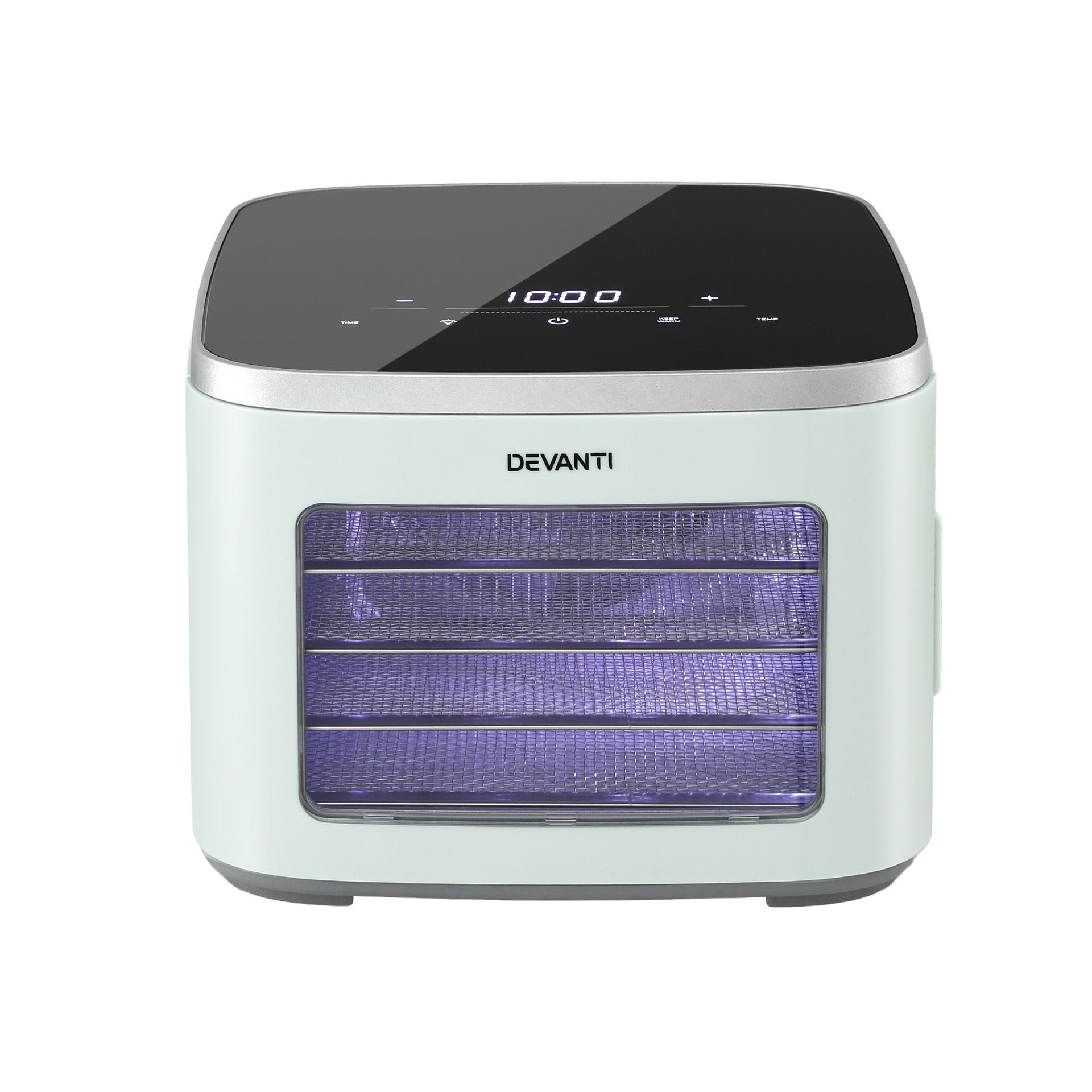 Devanti Food Dehydrator Machine 5 Tray Mini Fruit Dryer Maker Green Awezingly