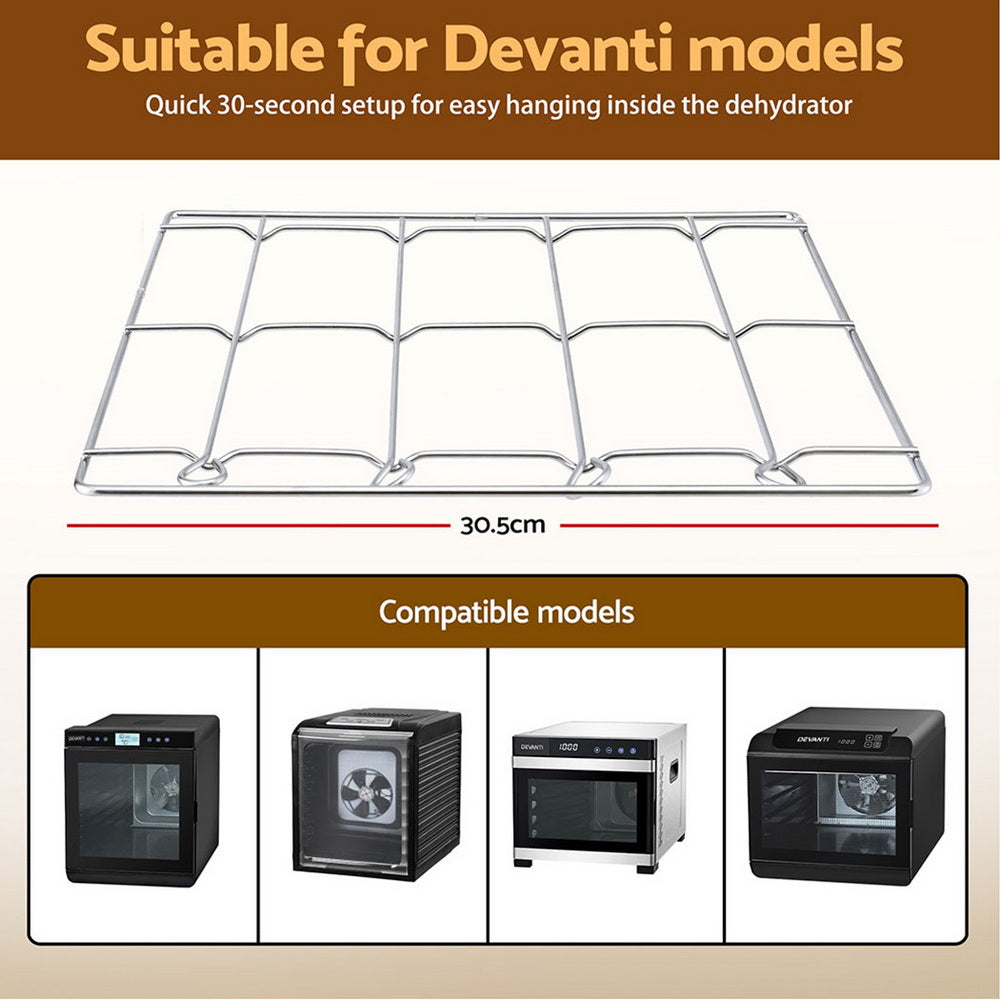 Devanti 304 Stainless Steel Hanging Rack Accessory for Food Dehydrator Awezingly