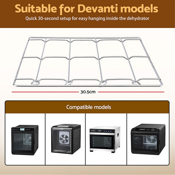 Devanti 304 Stainless Steel Hanging Rack Accessory for Food Dehydrator Awezingly