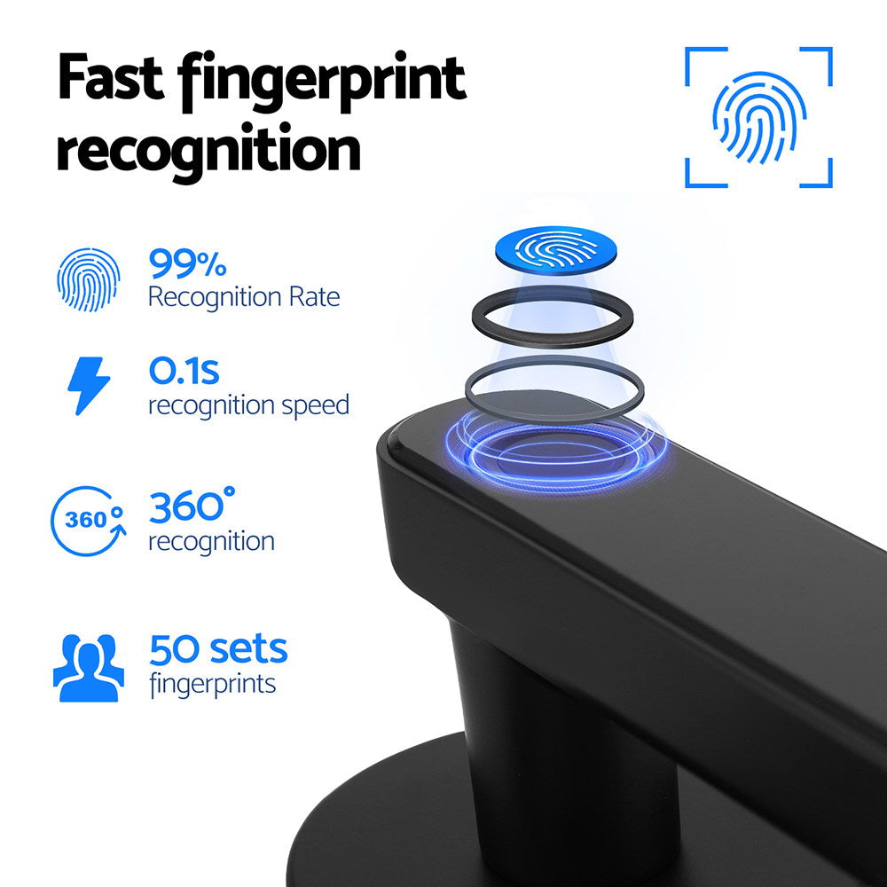 UL-tech Fingerprint Door Lock Smart Electronic Handle Awezingly