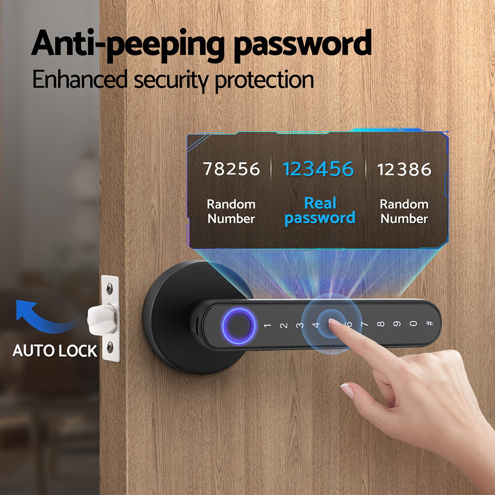 UL-tech Fingerprint Door Lock Smart Electronic Handle Awezingly