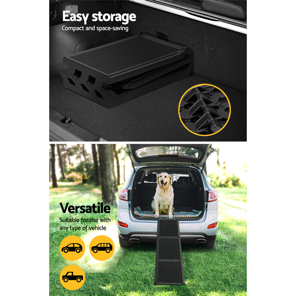i.Pet Dog Ramp Pet Stairs Steps Car Travel SUV Ladder Foldable Portable Adjustable i.Pet