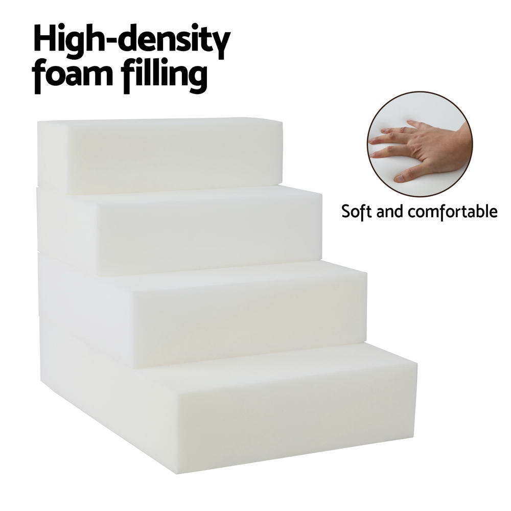 i.Pet Dog Ramp Foam Dog Cover Stairs Portable Cat Ladder For Sofa Bed 4 Steps i.Pet