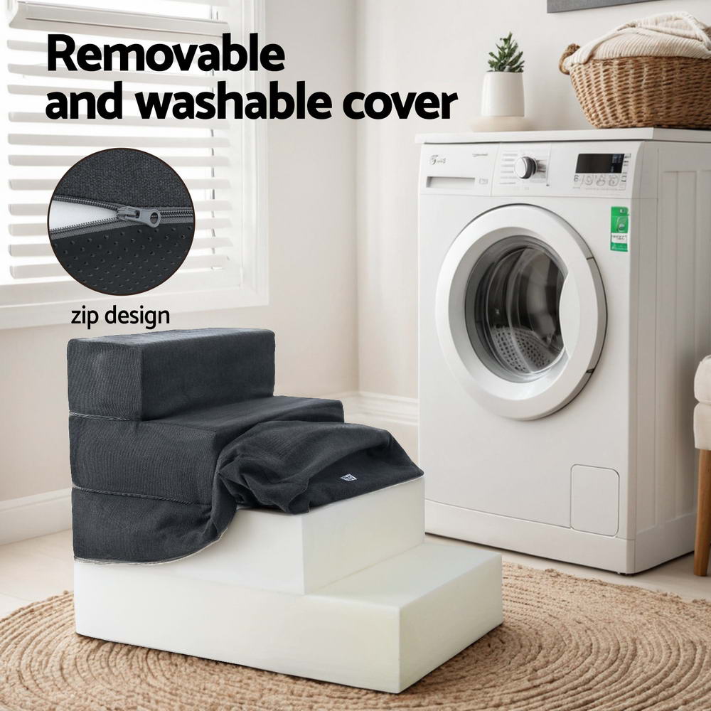 i.Pet Dog Ramp Foam Dog Cover Stairs Portable Cat Ladder For Sofa Bed 4 Steps i.Pet