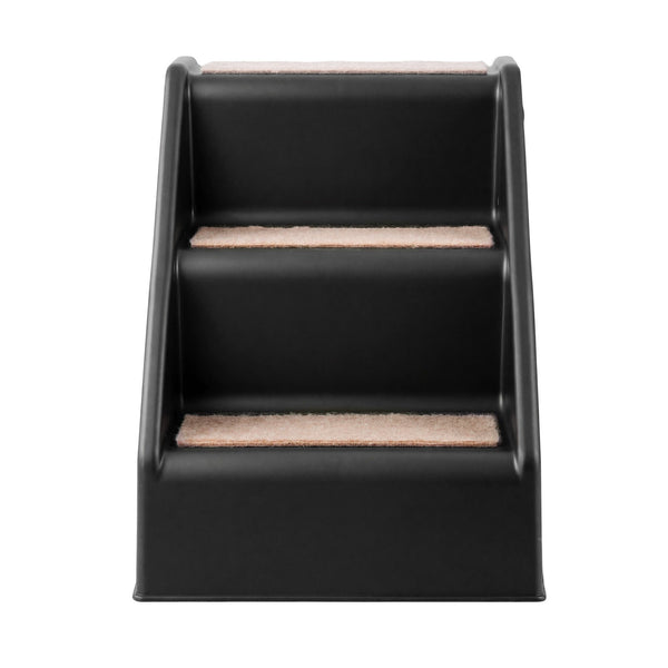 i.Pet Dog Ramp 3 Steps Pet Stairs For Bed Sofa Car Foldable Portable Ladder Black Awezingly