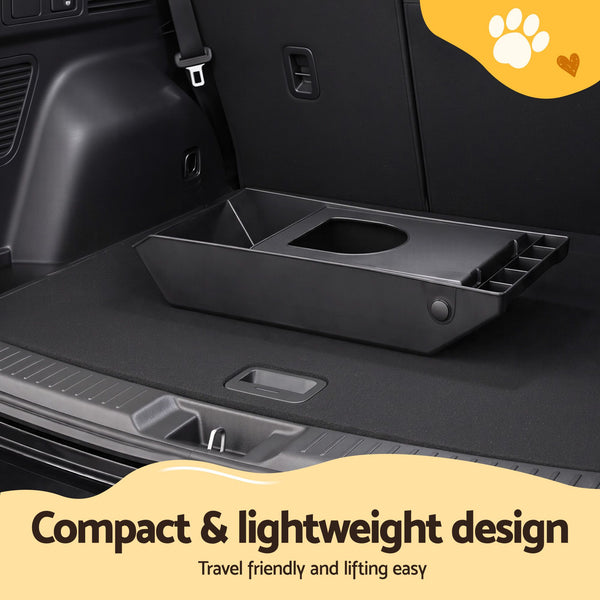 i.Pet Dog Ramp 3 Steps Pet Stairs For Bed Sofa Car Foldable Portable Ladder Black Awezingly