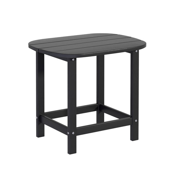 Gardeon Outdoor Coffee Side Table HDPE Desk Patio Furniture Camping Garden Black Gardeon