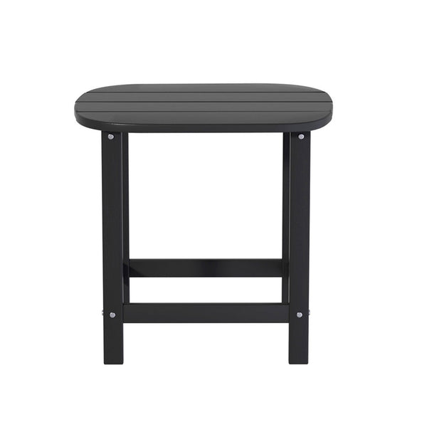 Gardeon Outdoor Coffee Side Table HDPE Desk Patio Furniture Camping Garden Black Gardeon
