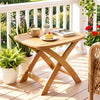 Gardeon Outdoor Coffee Side Table HDPE Desk Indoor Patio Furniture Garden Natural