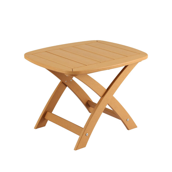 Gardeon Outdoor Coffee Side Table HDPE Desk Indoor Patio Furniture Garden Natural Awezingly
