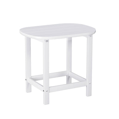 Gardeon Outdoor Coffee Side Table HDPE Desk Patio Furniture Camping Garden White