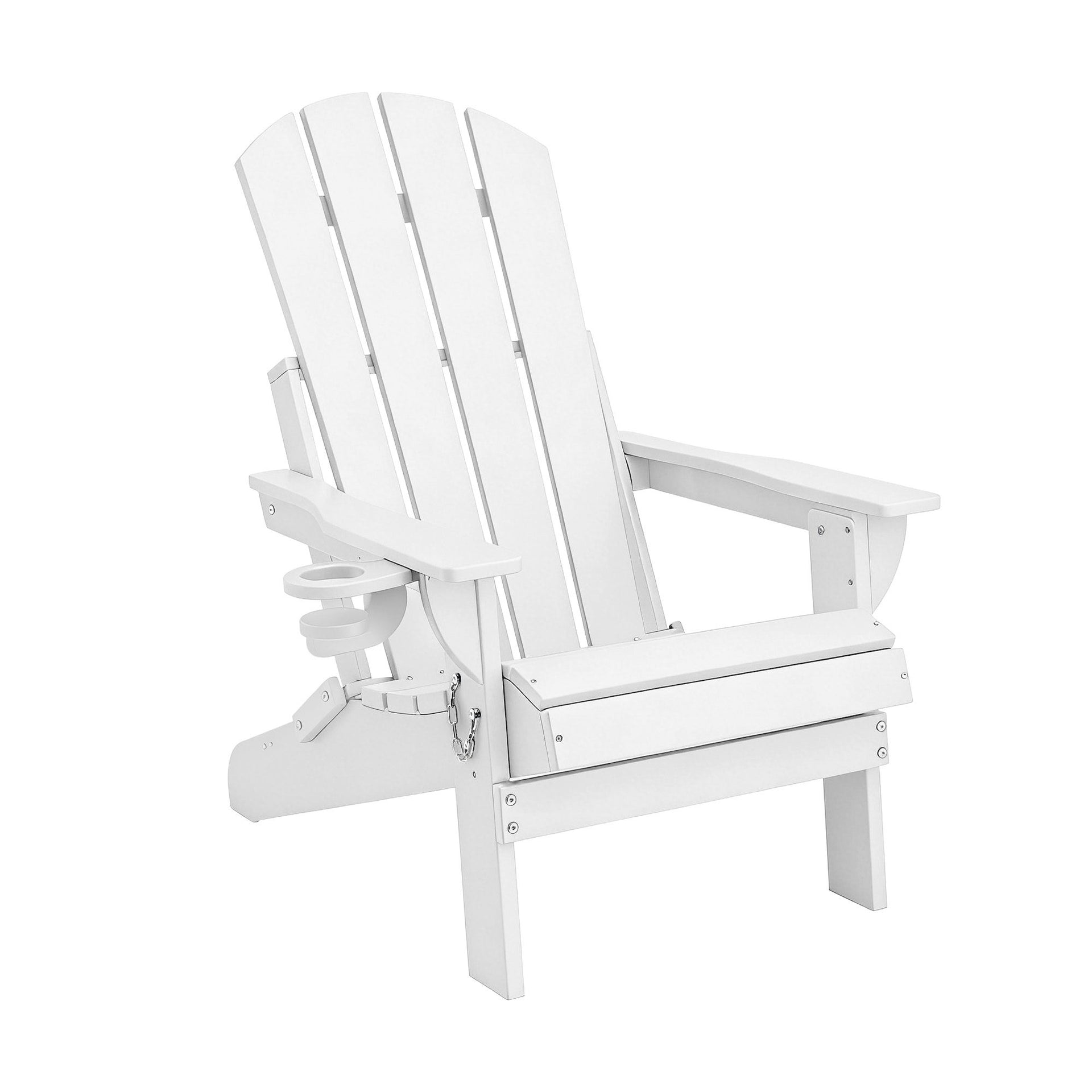 Gardeon Outdoor Chairs Folding Adirondack Beach Chair HDPE Sun Lounge Patio Furniture Garden White Awezingly