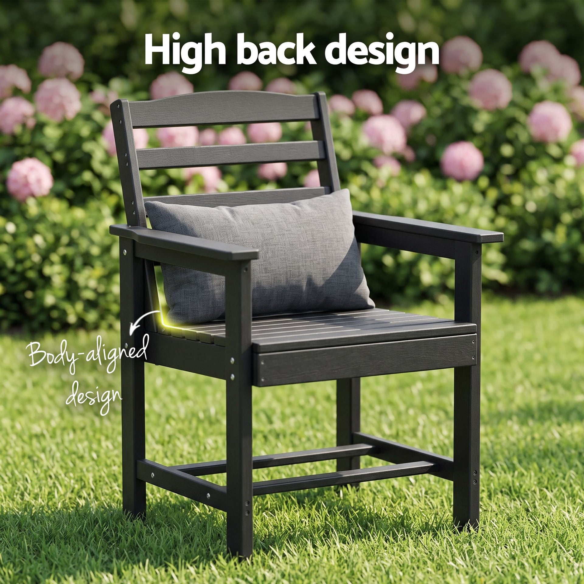 Gardeon 7 Piece Outdoor Dining Set Patio HDPE Table and Chairs Garden Furniture Awezingly